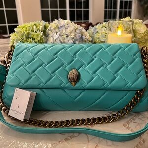 Kurt Geiger London ~ Long Kensington Quilted Leather Shoulder Bag